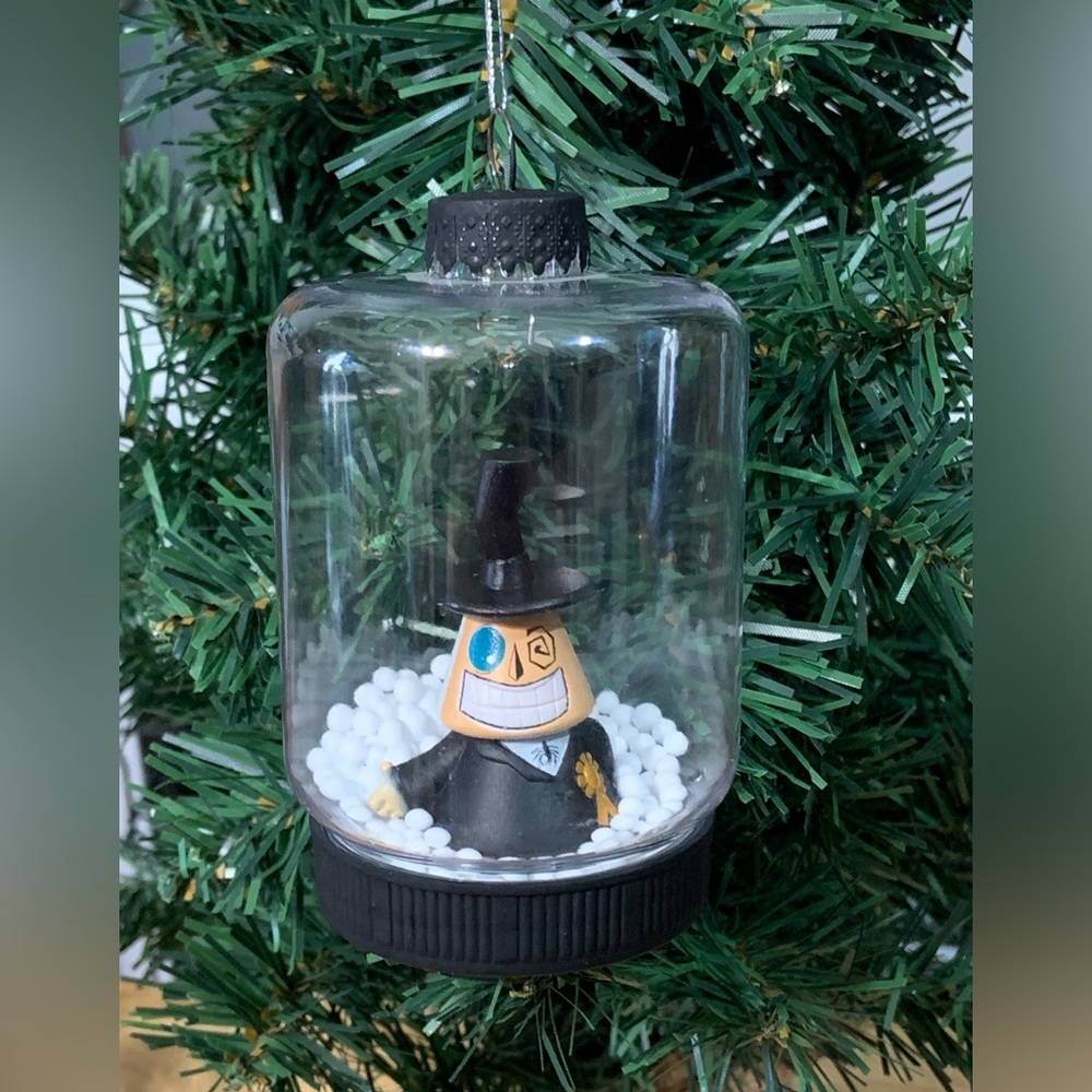 Nightmare Before Christmas The Mayor Christmas Ornament Faux Snow Globe
